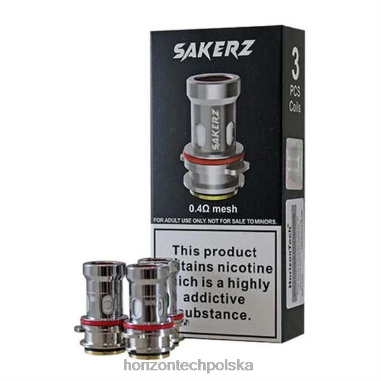 HorizonTech Disposable Vape - HorizonTech Sakerz cewki (3-pak) NZ86N159 0,4 oma (3 sztuki)