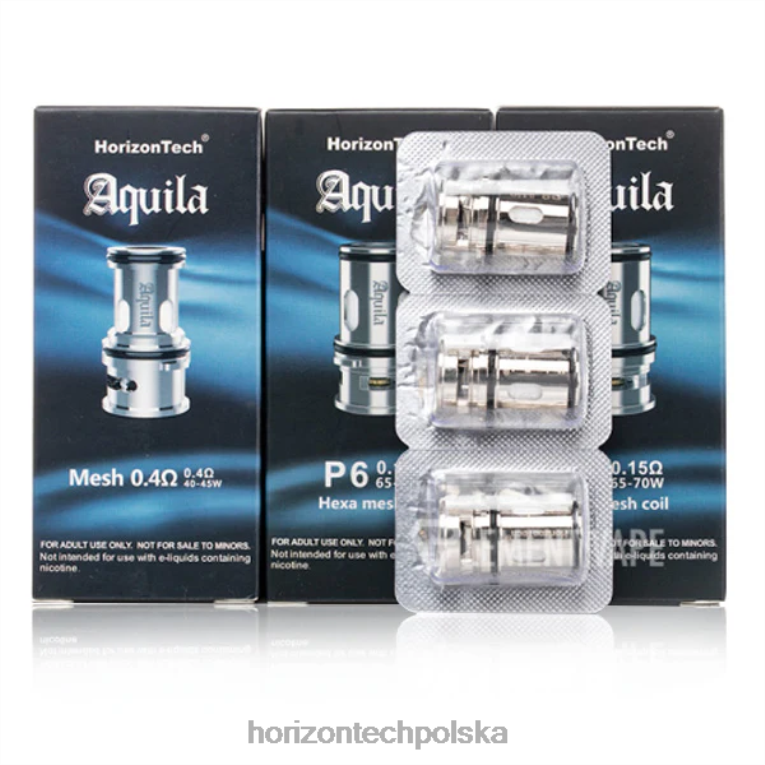 HorizonTech Vape Polska - HorizonTech Aquila cewka (3-pak) NZ86N183 p6 – 0,15 oma (3 sztuki)