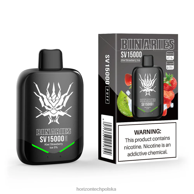 HorizonTech Disposable Vape - HorizonTech Binaries Cabin jednorazowe sv NZ86N89 lód truskawkowy kiwi