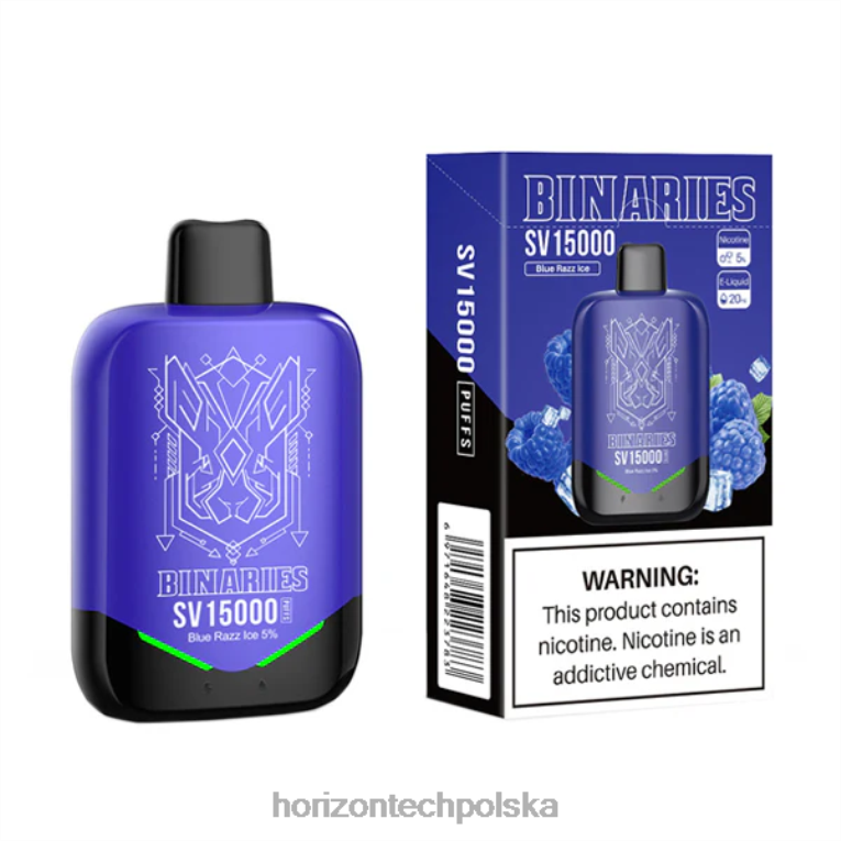 Horizon Tech Vape Tank - HorizonTech Binaries Cabin jednorazowe sv NZ86N87 niebieski razz lód