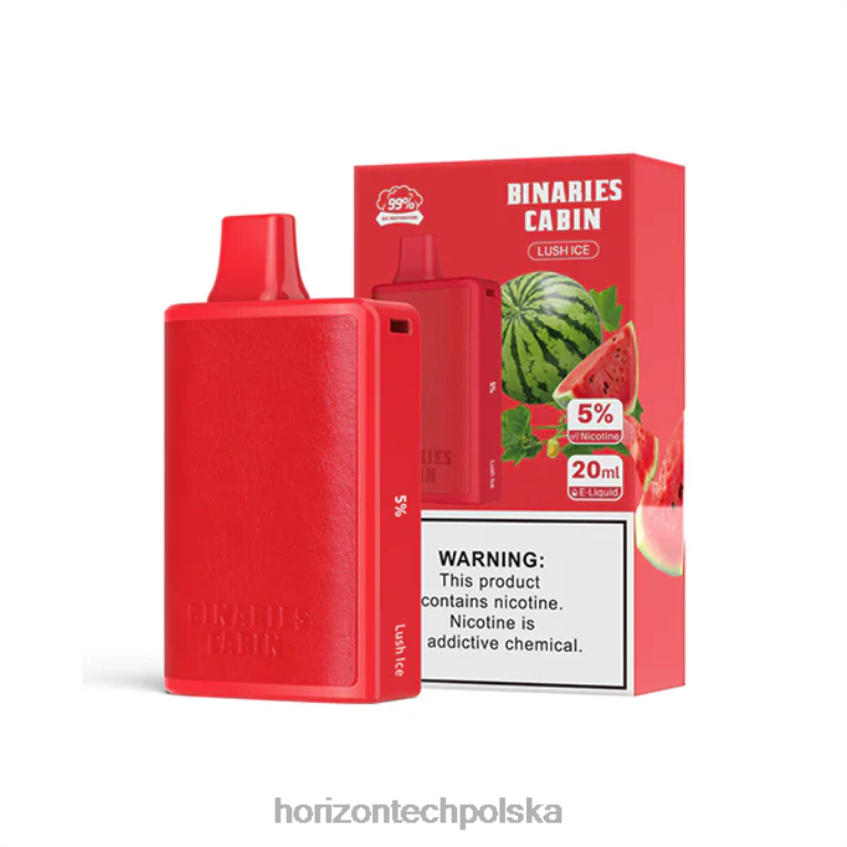 HorizonTech Disposable Vape - HorizonTech Binaries Cabin jednorazowe 20ml NZ86N59 bujny lód