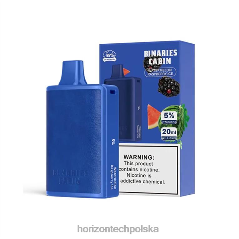 HorizonTech Polska - HorizonTech Binaries Cabin jednorazowe 20ml NZ86N71 arbuzowo-malinowy lód