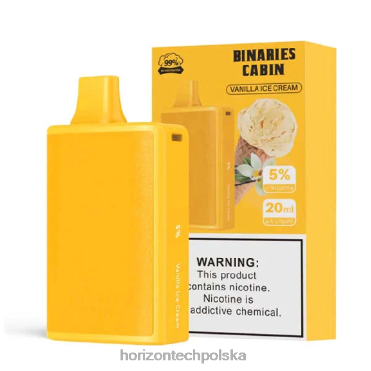 Horizon Tech Coils - HorizonTech Binaries Cabin jednorazowe 20ml NZ86N76 lody waniliowe