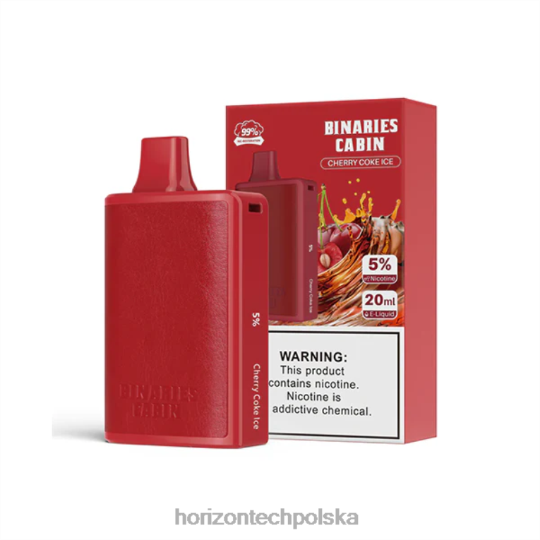 Horizon Tech Company - HorizonTech Binaries Cabin jednorazowe 20ml NZ86N54 lód wiśniowy cola