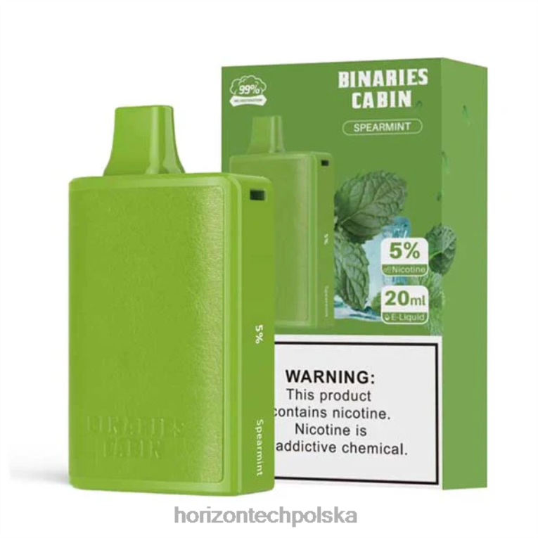 Horizon Tech Company - HorizonTech Binaries Cabin jednorazowe 20ml NZ86N74 mięta
