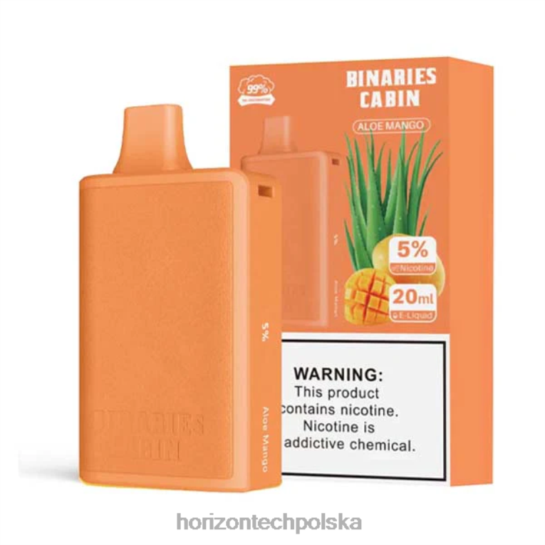 Horizon Tech Vape Coils - HorizonTech Binaries Cabin jednorazowe 20ml NZ86N75 aloes mango