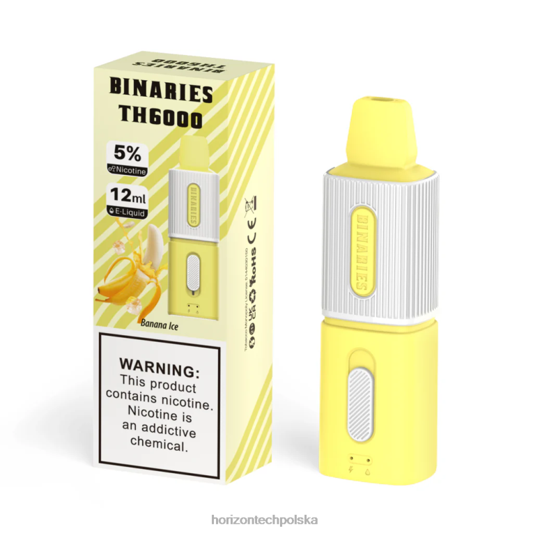 Horizon Tech Vape Tank - HorizonTech Binaries Cabin th6000 jednorazowe 12ml NZ86N97 lód bananowy