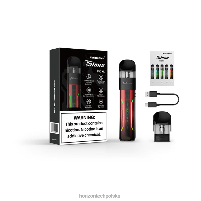 Horizon Tech Vape - HorizonTech Talons zestaw startowy NZ86N202 cynoberkowa czerwień